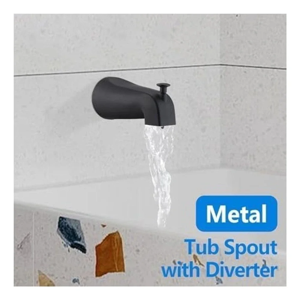 Ultrimkit Matte Black Shower Faucet Trim Kit for Moen Posi-Temp F01109MB